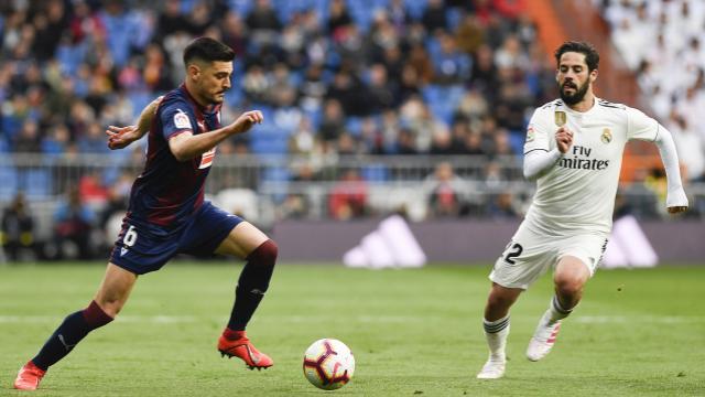 Sergio Álvarez, en el Bernabéu, la pasada jornada (LaLiga).