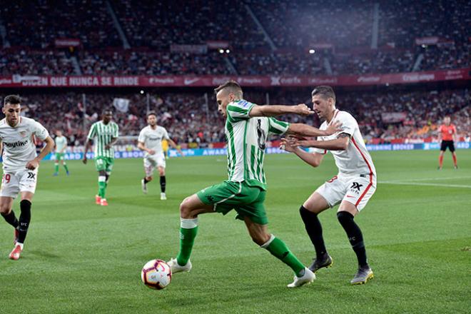 El Sevilla venció 3-2 al betis en el último derbi (Foto: Kiko Hurtado).