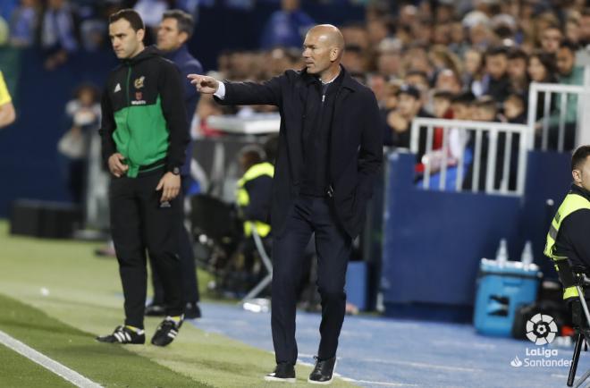 Zidane, ante el Leganés (Foto: LaLiga).