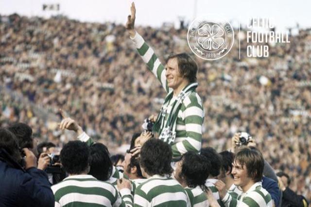 Billy McNeill a hombros de sus compañeros tras ganar la Copa de Europa de 1967 (Foto: Celtic).