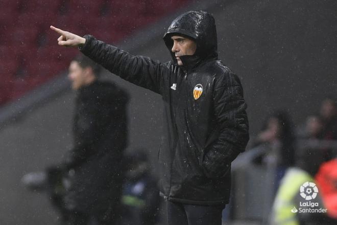 Marcelino ante el Atlético. (Foto: LaLiga)