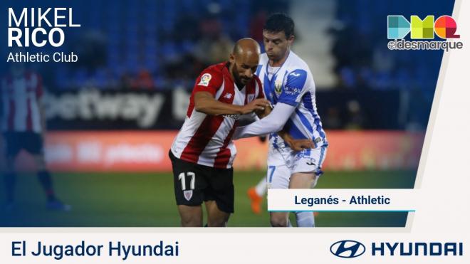 Mikel Rico, Jugador Hyundai del Leganés-Athletic