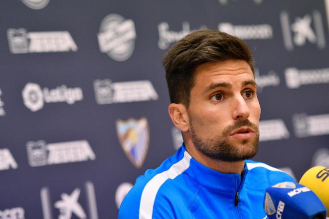 Adrián, capitán del Málaga, habla sobre la posible vuelta del fútbol.