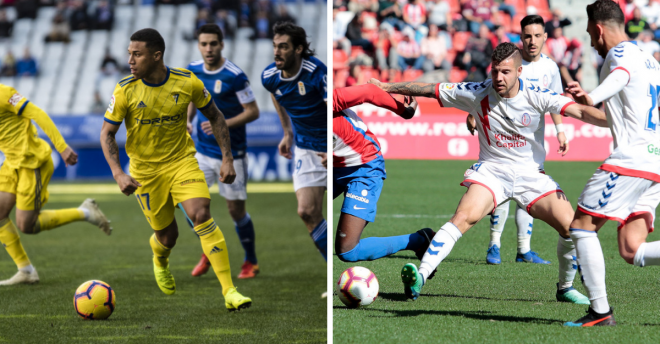 Darwin Machis y Aitor Ruibal, goleadores de Cádiz y Rayo Majadahonda.