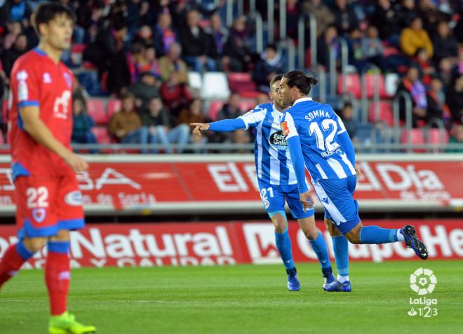 Somma celebra su gol ante el Numancia (Foto: LaLiga).