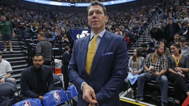 Luke Walton, durante un partido de los Lakers.