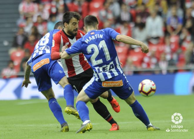 Beñat Etxebarria iba a meter uno de los goles de la temporada para el Athletic Club (Foto: LaLiga).