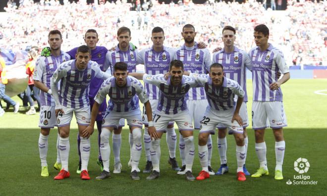 Once del Real Valladolid en el Wanda Metropolitano (Foto: LaLiga).