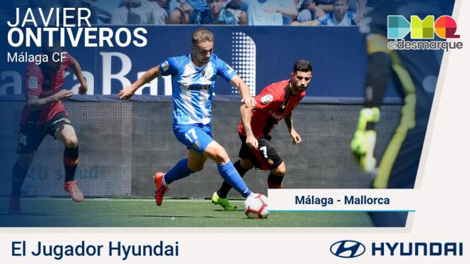 Javi Ontiveros, Jugador Hyundai del Málaga-Mallorca.