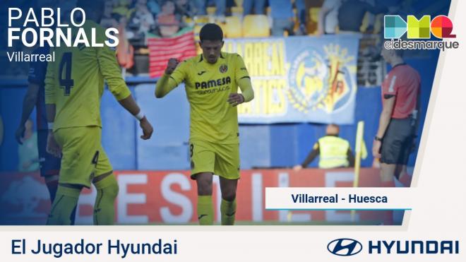 Pablo Fornals, jugador Hyundai del Villarreal-Huesca.