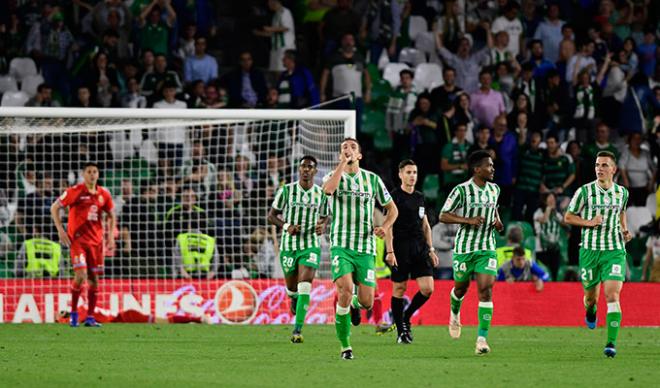 Feddal celebra su gol al Espanyol (Foto: Kiko Hurtado).