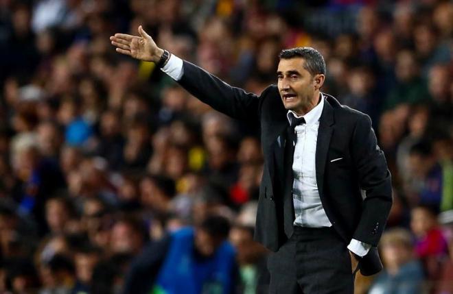 Valverde, durante el partido (Foto: EFE).