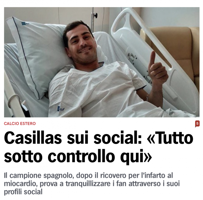 Web Corriere dello Sport.