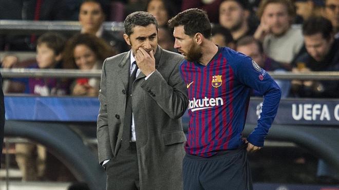 Valverde no quiere arriesgar con Messi (Foto: EFE).