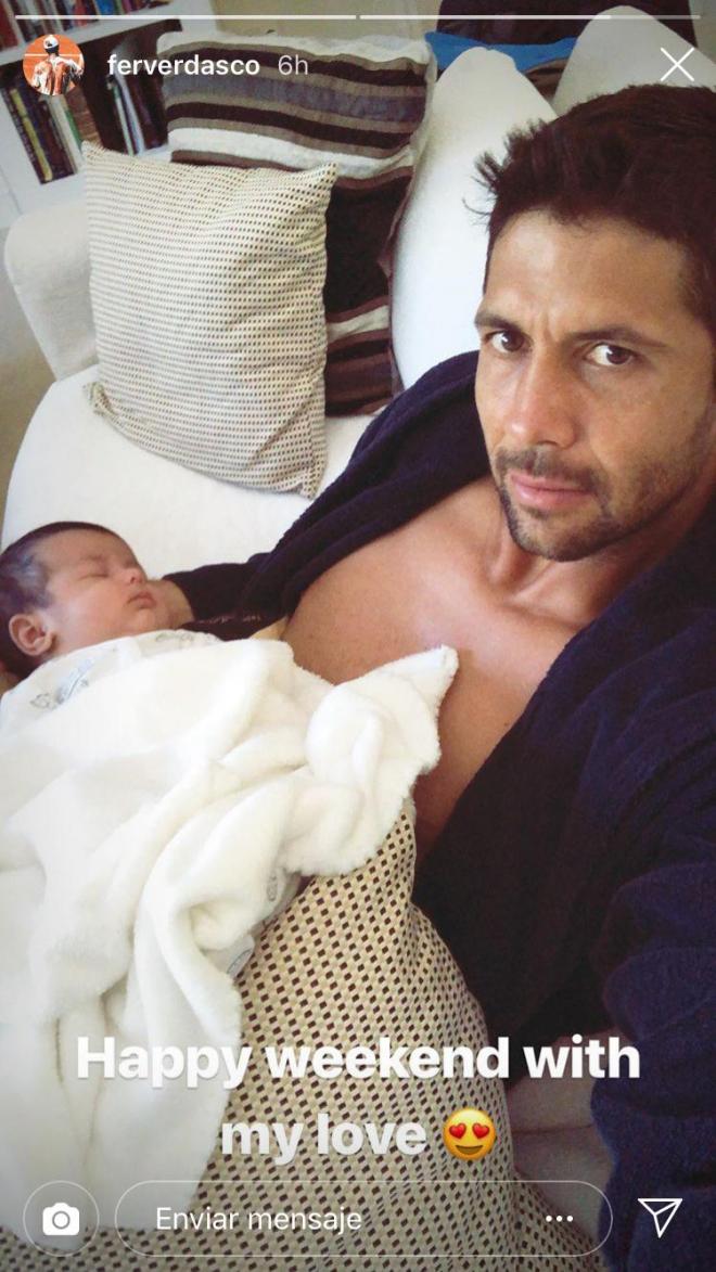 Fernando Verdasco, con su hijo Miguel (Foto: @ferverdasco).