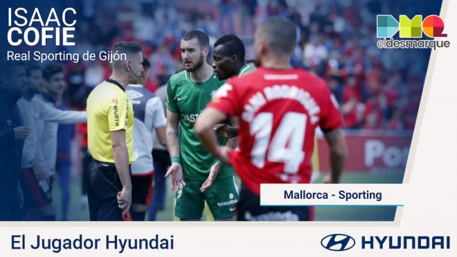 Isaac Cofie, jugador Hyundai del Mallorca-Sporting