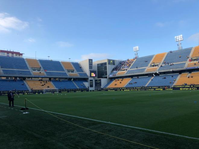 El estadio Ramón de Carranza, antes de un partido.
