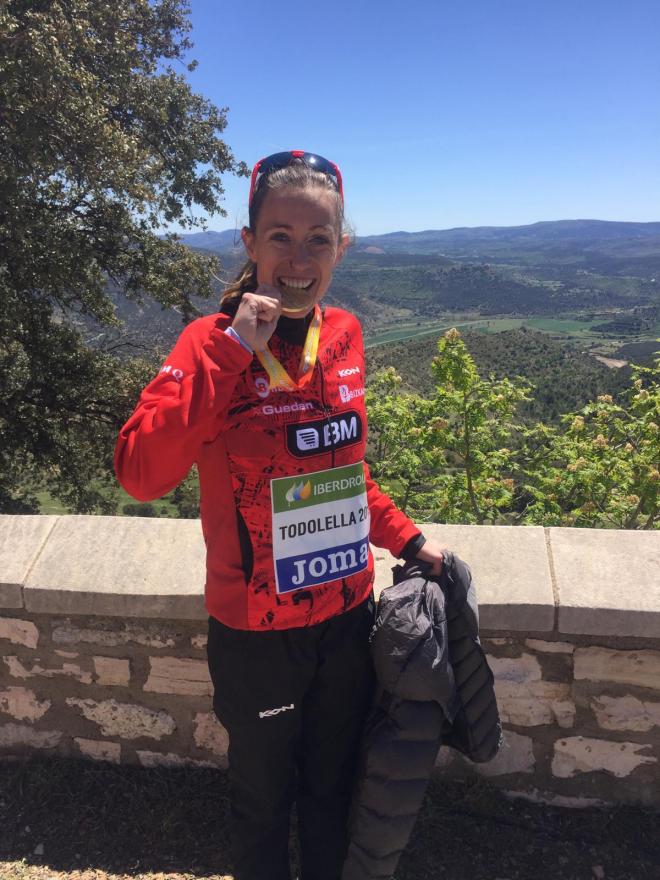 Virginia Pérez, atleta del BM Bilbao, es la nueva campeona de España de Trail.