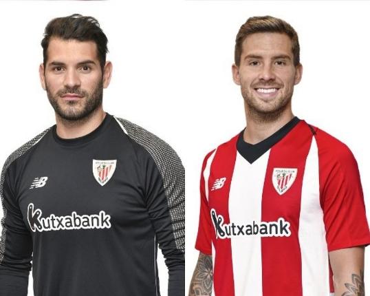 El portero y el central alcanzarán una cifra redonda este domingo ante el Celta en San Mamés (Fotos: Athletic Club).