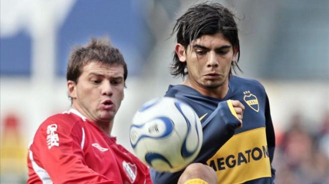 Banega, en su etapa en Boca Juniors.