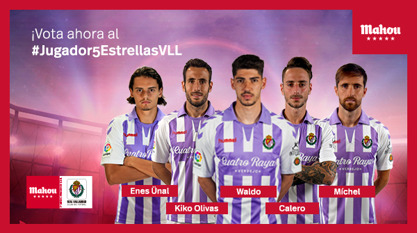 Nominados a mejor jugador del Real Valladolid en el mes de abril de 2019 (Foto: Fútbol Mahou).