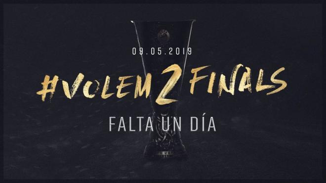 #Volem2Finals es el hashtag que está utilizando el Valencia CF.