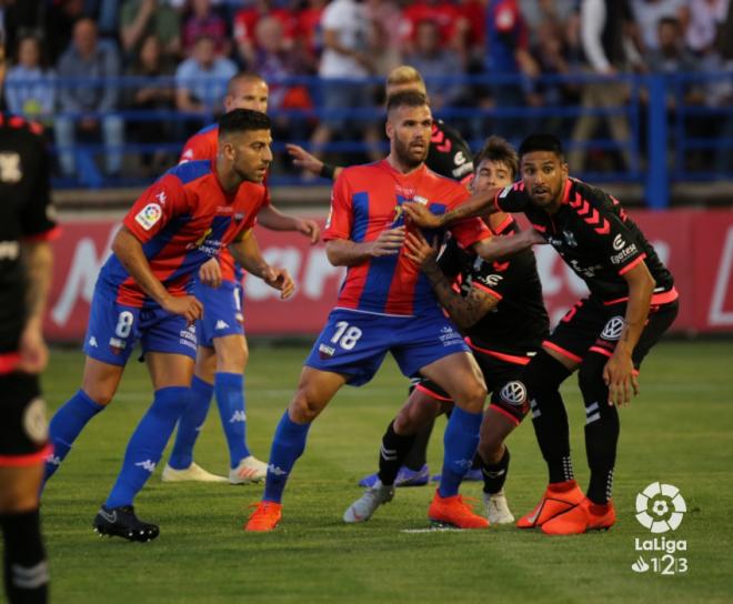 Ortuño, con la camiseta del Extremadura (Foto: LaLiga).