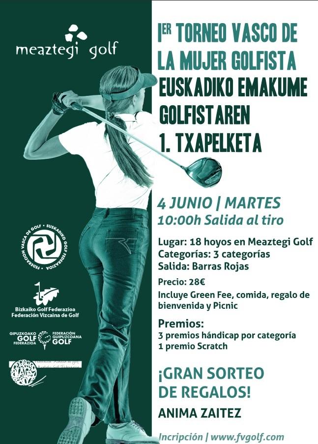 Día Internacional de la Mujer Golfista, el 4 de junio, en Meaztegi.