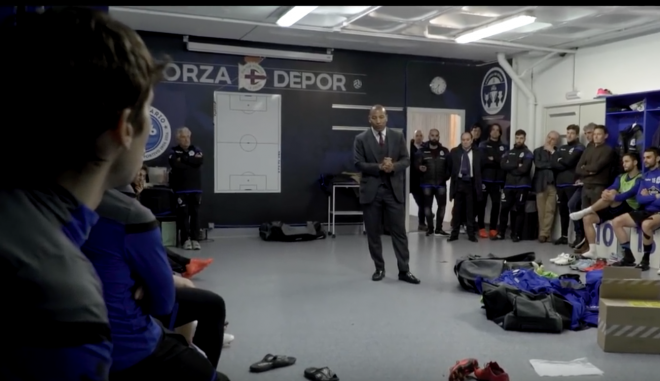 Mauro Silva, en el vestuario del Deportivo (Foto: RCD).