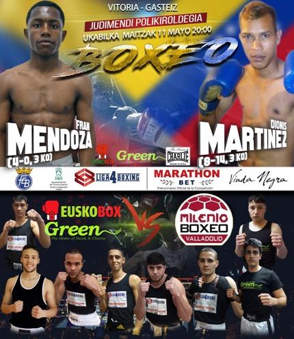 Fran Mendoza disputa este sábado 11 de mayo su primer combate a seis asaltos ante Dionis Martínez (Foto: Eusko Box).