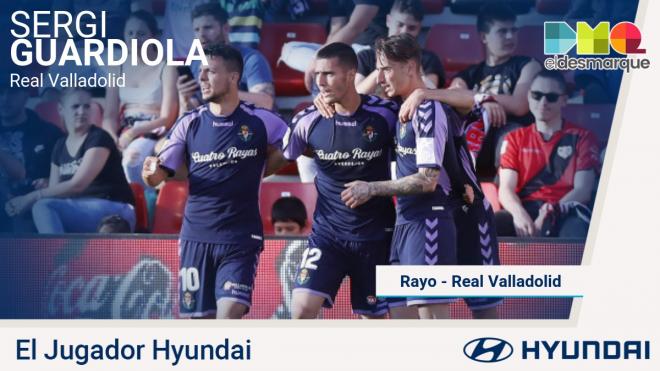 Sergi Guardiola, Jugador Hyundai del Rayo-Real Valladolid.