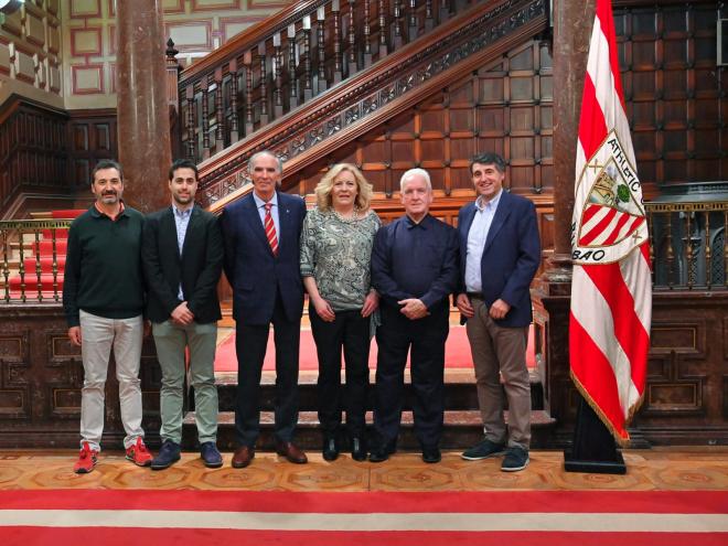 Susan Chalmers ha sido recibida por Iribar en Ibaigane. (Foto: Athletic Club)