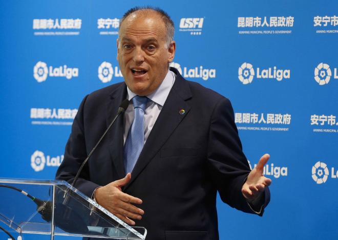 Javier Tebas, presidente de LaLiga. (EFE)