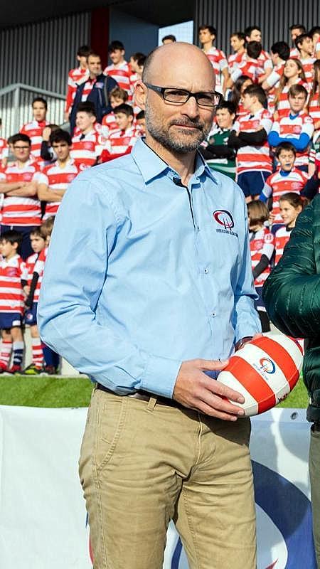 Aitor Jauregi, actual presidente, lleva 35 años formando parte del Universitario Bilbao Rugby.