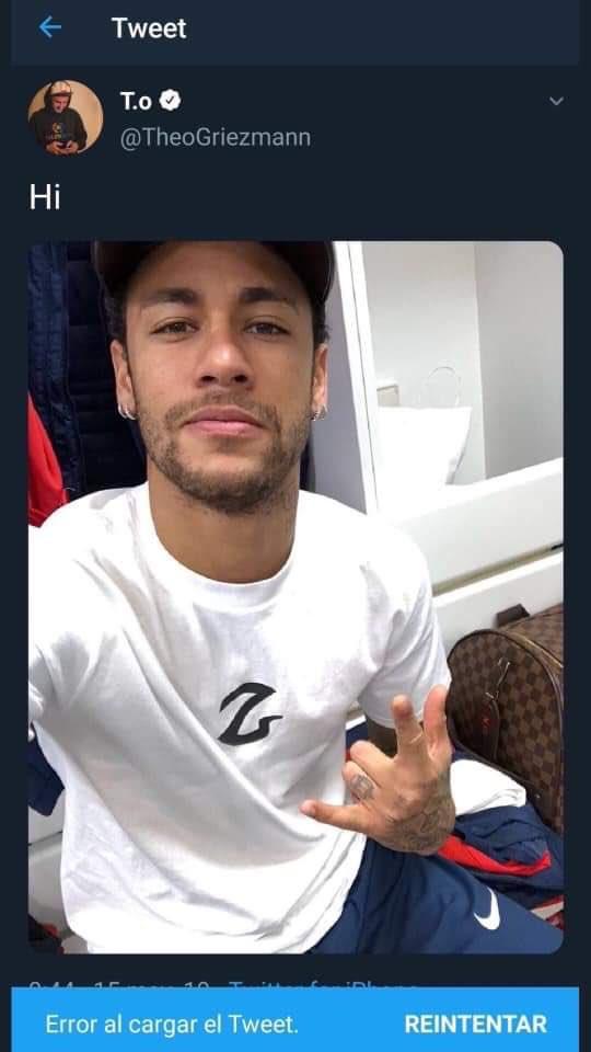 El hermano de Griezmann saluda a Neymar a través de Twitter.