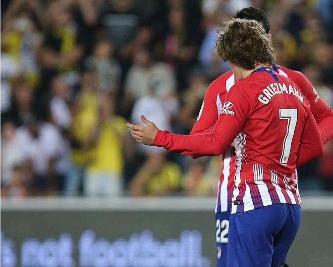 Griezmann celebra su último gol con el Atlético (Foto: ATM).