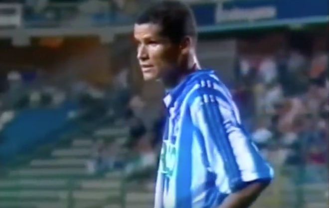 Rivaldo, en su último partido como futbolista del Deportivo (Foto: Canal Plus).