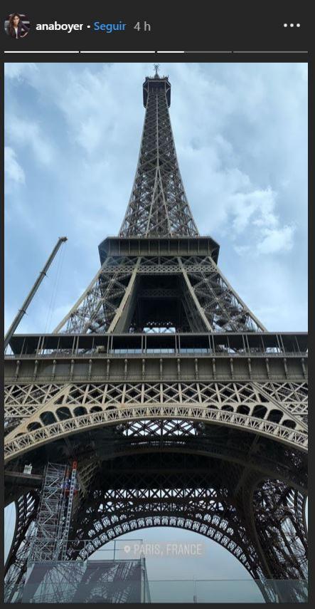 'Storie' de Instagram de la Torre Eiffel capturada por Ana Boyer.
