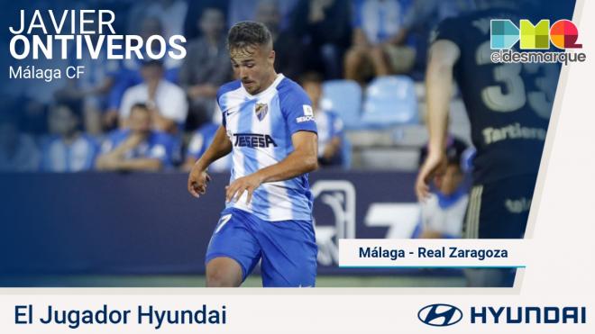 Javi Ontiveros, Jugador Hyundai del Málaga-Zaragoza.