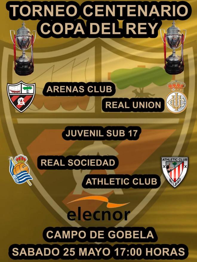 Cartel del Torneo Centenario del Arenas.