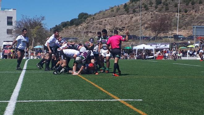 Una imagen del encuentro entre el Rugby Málaga y el XV Hortaleza (Foto: Club Rugby Málaga).