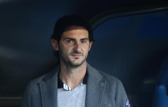 Diego Colotto, durante el partido entre el Dépor y el Mallorca en Riazor (Foto: Iris Miquel).