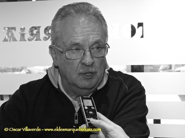 Joxean Figueroa durante la entrevista con ElDesmarque Bizkaia.