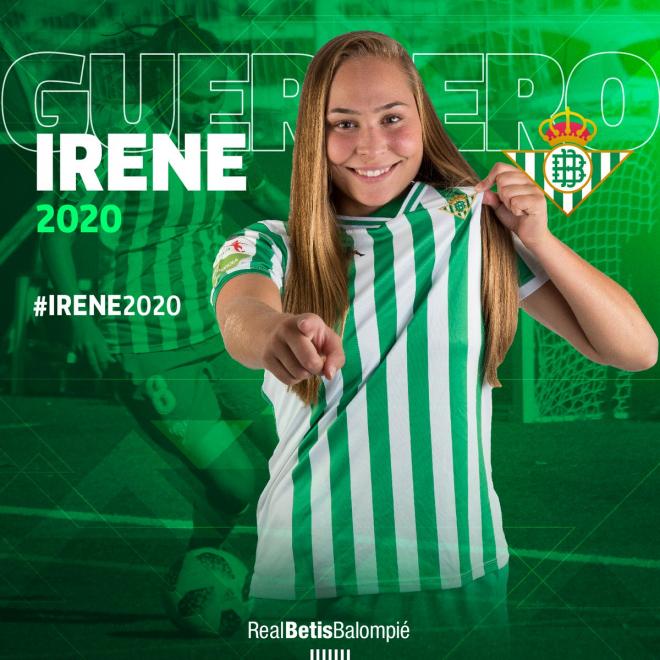 Irene Guerrero, jugadora del Betis Féminas (Foto: Real Betis).