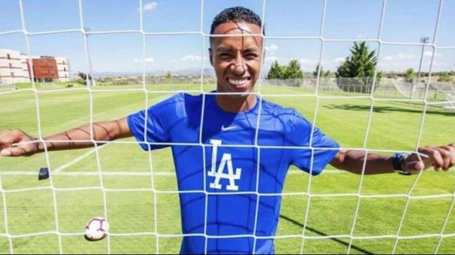 Jeisson Martínez, delantero del CF Fuenlabrada.