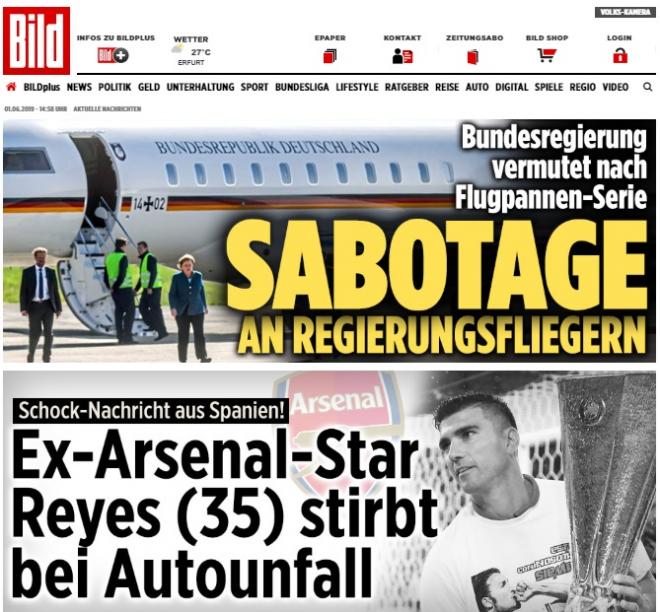 La ex estrella del Arsenal fallece con su automóvil a los 35 años (Bild).