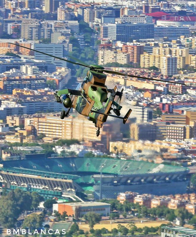 Una imagen de las fuerzas aéreas sobre el estadio del Betis.