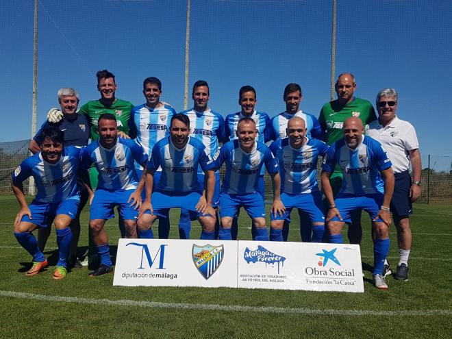 Foto de la plantilla del Málaga Forever que disputó el Campeonato de España.
