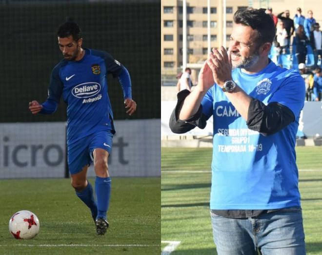 Carlos Caballero y Mere Hermoso, con el Fuenlabrada.