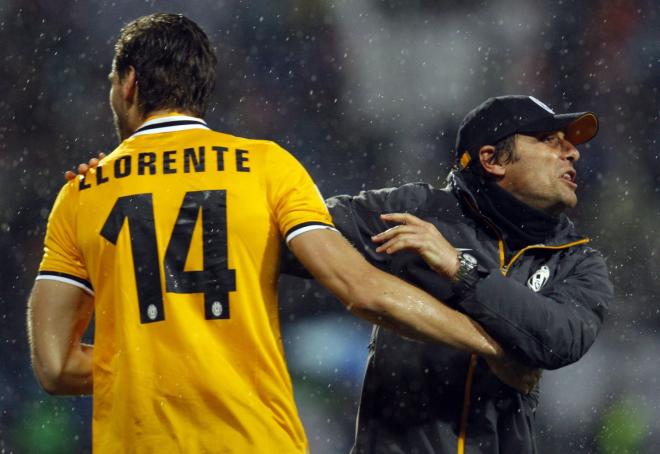 Fernando Llorente estuvo a las órdenes de Conte en la Juventus.
